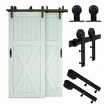 4-20FT Sliding Barn Wood Door Hardware Closet Track Kit For Single/double/bypass. Fixed Price $302.40.