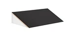 Salsbury 36IN Wide Sloping Hood For 21IN Deep Designer Wood Locker Black. Fixed Price $215.46.
