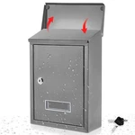 Amylove Weatherproof Mail Boxes With Key Lock, Security Locking Wall Mount Me.... Fixed Price $40.46.
