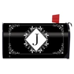 Briarwood Lane Black And White Monogram J Mailbox Cover. Fixed Price $15.95.