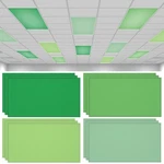 Qoubai 12PCS Fluorescent Light Covers 4X2 Feet Magnetic Shades Ceiling Pan. Fixed Price $83.32.
