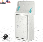 Yaocom Metal Locking Mailbox Wall Mount Key Drop For Outside Suggestion. Fixed Price $27.28.