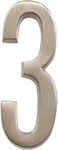 Hillman Distinctions 4-IN. Adhesive Nickel House Number 3, 2-PACK. Fixed Price $16.00.