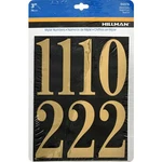 Hillman 3-IN. Adhesive Black & Gold House Number Kit. Fixed Price $8.75.