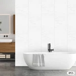 Modern 4 Pcs Pu Panels Faux Stone Wall White For Interior Decor. Fixed Price $120.36.