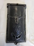 Cast Iron Vintage Wall Hung Double Slot Letter Mail Box Embossed W/post. Fixed Price $44.95.