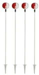 Nuvue 2665 46"-72" Red & White Adjustable Height Driveway Marker Reflectors. Fixed Price $76.97.