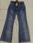 Vintage Xhilaration Rn# 17730 Juniors/misses Sz 9 Denim Blue Jeans W/ Belt Nwot. Fixed Price $35.99.