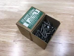 New Box 144 So Hard #3 5/8" Bright Steel Flat Head Wood Screws Slotted Usa. Fixed Price $19.99.