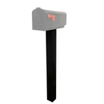 Mailbox Post And Mount Galvanized Powder-coated Steel Large, Black. Fixed Price $148.52.