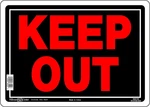 Hillman 840139 Keep Out Sign, Black And Red Aluminum Metal, 10X14 Inches 1-SIGN. Fixed Price $8.61.