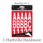 Hillman Adhesive 2-IN. White Letter & Number Kit 2-PACK. Fixed Price $12.95.