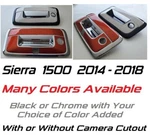 Custom Black Or Chrome Tailgate Cover 2014-2018 Gmc Sierra 1500 Pick Clr. Fixed Price $115.00.