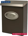 Architectural Mailboxes Designer Galvanized Steel Wall-mount Mailbox, DVKPBZ0AM,. Fixed Price $34.48.