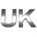 Uk Letters Stick On Badge Metal Chrome Effect 3D Logo Decal Emblem Car Jeep Van. Fixed Price $5.36.