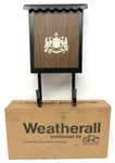 Vintage Weatherall 8X15 Black Wall Mount Mailbox Emblem & Hooks #3167 Usa Nos. Fixed Price $84.99.