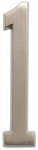 Distinctions 843281 House Number 1, Brushed Nickel Zinc Self-adhesive Address.... Fixed Price $15.89.