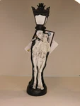 Ashland Halloween Table Top Decor Lighted Lamp Post Love Statue 12". Fixed Price $24.99.