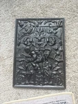 The Homecoming Vintage 2979 Cast Iron Stove Plate Wall Art From Germany. Fixed Price $69.00.