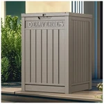 Outdoor Package Delivery 51 Gallon Lockable Resin Parcel Mailbox Storage Bin. Fixed Price $108.99.