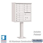 Salsbury Cluster Box Unit 12 DOORS&1 Parcel Locker Usps Access ,type Ii - White. Fixed Price $3205.63.