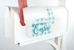 Mailbox Magnet Partial Cover Gingham Easter Bunny Happy Assorted Colors. Fixed Price $13.95.