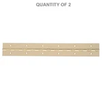 Hillman 851973 12X1-1/2 Continuous Hinge Surface Mnt Fixed Pin Brass Finish QTY2. Fixed Price $24.95.
