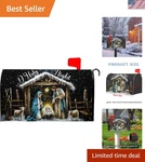 Merry Christmas Nativity Scene Magnetic Mailbox Cover - 21" 18" Garden Decor. Fixed Price $34.99.