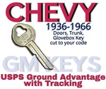 1936-1966 Gm Chevy Chevrolet Doors Trunk Gb Key Cut To Code 8001-8250. Fixed Price $11.99.