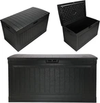 Spacious 80-GAL Waterproof Resin Deck Box With Lockable Lid Iron Ore. Fixed Price $247.99.