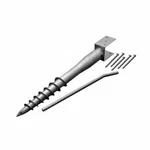 Ground Screw 580D-BK Silver Mayne. Fixed Price $64.47.