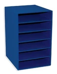 Pacon PAC001312 Six Shelf Organizer Blue 17.8"H 13.5"W 12"D. Fixed Price $50.05.