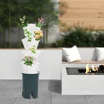 Stand Stacking Strawberry Planting Pots Vertical Planter Flower Garden Tower. Fixed Price $83.66.