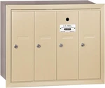 Salsbury Vertical Mailbox - 4 Doors Sandstone Recessed Mounted Usps. Fixed Price $592.93.