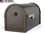 Architectural Mailboxes Bellevue Galvanized Steel Post Mount One Size, Brown. Fixed Price $127.89.