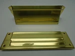 Baldwin Hardware Letter Box Plate 0016 030 Bright Bronze New 81HW. Fixed Price $21.99.