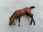 Vintage Breyer Horse #151 Grazing Foal Dark Matte Variation Front Socks 1960S. Fixed Price $8.00.