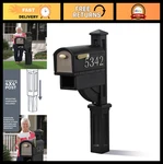Large Mailbox With Magnetic Door, Heavy-duty Weather Resistant, Newspaper Holder. Fixed Price $130.99.