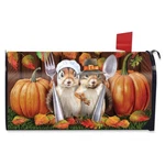 Briarwood Lane Thankful Chipmunks Mailbox Cover. Fixed Price $15.95.