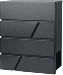 Secure Lockable Mailbox With Keys - Large Capacity Wall Mounted Black. Fixed Price $77.99.