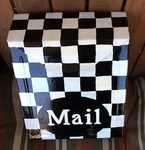 Hand Painted Locking Wall Mount Mailbox You Design/ Great Gift. Fixed Price $85.00.