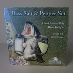 *new* Box* Rivers Edge Products Bass Salt & Pepper Set *mint*. Fixed Price $16.50.