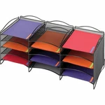 Safco 12-COMPARTMENT Mesh Desktop Organizer 9430BL. Fixed Price $342.45.