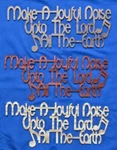 Make Joyful Noise Unto The Lord, Earth - Hand Cut Wood Wall Hanging. Fixed Price $19.95.