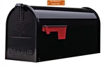 Architectural Mailboxes Elite Post-mount Mailbox, Black New. Fixed Price $22.49.