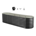Vevor Metal Raised Garden Bed Galvanized Planter Box 8X2X2 Ft Dark Gray Outdoor. Fixed Price $76.99.