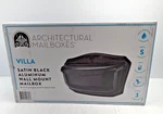 Architectural Mailboxes Villa Satin Black Aluminum Wall Mount 2541B-10. Fixed Price $47.99.