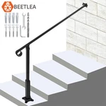 New Step Handrail Wall-to-floor Mounted Wrought Iron Used Porch. Fixed Price $45.98.