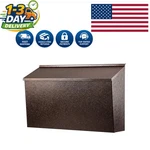 High-quality Bronze Wall-mount Mailbox Large Capacity For Secure Storage. Fixed Price $48.99.