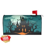 Ouqiuwa Halloween Mailbox Cover Haunted House Pumpkins Bats. Fixed Price $27.99.